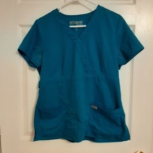 Womens Grey's Anatomy M scrub top